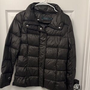 Lauren Ralph Lauren Women's Dark Gray Puffer Coat